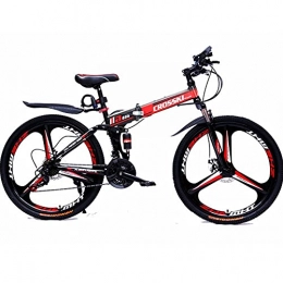 GWL Plegables GWL Bicicleta Plegable para Adultos, Bicicleta De Montaña De 26 Pulgadas, Velocidad Variable, Plegable, Bicicletas De Carretera, Portátil, Duradera, Bicicleta De Ciudad / red26inch / 21speed