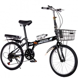 GWM Bicicleta GWM Bicicleta Plegable de 20 Pulgadas Ligero Mini Ciudad Compacta Bicicleta con Sanguan 6 Sistema de Cambio de Velocidad y el Cuadro de la Bicicleta Plegable Ajustable