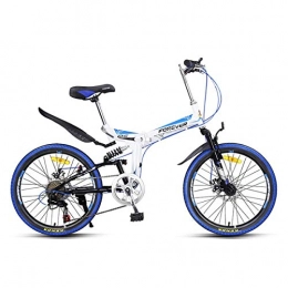 KOSGK Bicicleta KOSGK Bicicleta MontaA 26 Pulgadas Bicicletas para NiOs 7 Velocidades Guardabarros Delantero Y Trasero Unisex Doble AbsorciN Impactos Antes Y DespuS, Azul