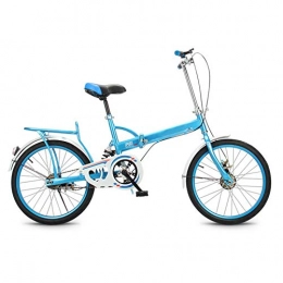 LPsweet Plegables LPsweet Bicicleta Plegable Unisex, Bicicleta Plegable De Aleacin Ligera De 20 Pulgadas Ideal para IR A La Ciudad Y Viajar para Adultos, Hombres Y Mujeres, Estudiantes, Nios, Azul