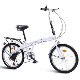 LQ&XL Bicicleta LQ&XL Bicicleta Plegable, 20 Pulgadas Bicicleta Juvenil, Bicicleta Adulto, Bici para Hombre y Mujerc, 7 Velocidades Velocidad Variable Bicicleta