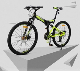 PFSYR Bicicleta MTB plegables, de 27 velocidades de doble freno de disco de velocidad variable plegable bicicleta de montaña campo a través de bici Trabajo, Estudiante de educación Hombres Mujeres de montaña a campo