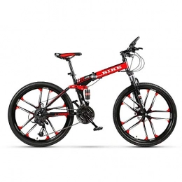  Plegables Novokart-Plegable Deportes / Bicicleta de montaña 26 Pulgadas 10 Cortador, Negro&Rojo