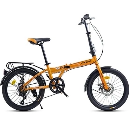 PLLXY Bicicleta PLLXY Bicicleta Plegable 20 En Fibra De Carbono, Mini Compacto Plegable City Bike, Ultra Ligero Adulto Bike Plegables Cambio De 7 Velocidades C 20in