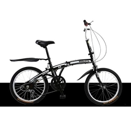 PLLXY Bicicleta PLLXY Ultra-luz Portátil Bicicleta Plegable, Cambio De 7 Velocidades City Riding Bike Plegables, 20in Ajustable Adulto Bicicleta Plegable Urban Commuter B 20in