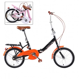 ROYWY Bicicleta ROYWY 16 Pulgadas 20 Pulgadas Mountainbike, Bicicleta Infantil para Niños y Niñas, Bici de Montaña Plegable, Montar al Aire Libre / Negro / 20