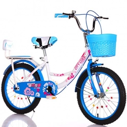 SZKP Plegables SZKP0708 Bicicleta Plegable Plegable para Hombres Y Mujeres - Bicicleta Plegable para Niños 6-18 Años Bicicleta Princess Bicicleta para Niños De 18-22 Pulgadas (Color : Blue, Size : 22 Inches)