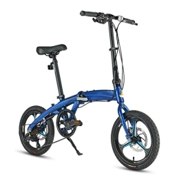 TYXTYX Bicicleta TYXTYX 16" de aleación de Peso Ligero Plegable de la Ciudad para Bicicleta, 13kg, Bicicleta de Plegable para Unisex, 7 velocidades, para Adolescentes y Adultos