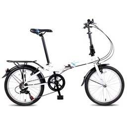 TYXTYX Plegables TYXTYX 20 Pulgadas Plegable De Bicicleta De Paseo Mujer Bici Plegable Adulto Ligera Unisex Folding Bike Manillar Y Sillin Confort Ajustables, 7 Velocidad, Capacidad 150kg