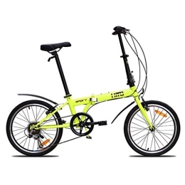 TYXTYX Plegables TYXTYX 20in Bicicleta de montaña Plegable for Adultos, Unisex al Aire Libre Plegable de la Bicicleta de 6 velocidades, Bici Plegable Folding Bike