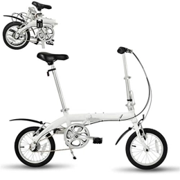 TYXTYX Plegables TYXTYX Bicicleta Plegable 14" 3 velocidades Bicicleta Plegable Plegable Aluminio Mini Compacto, Sillin Confort, Blanco