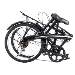 TYXTYX Plegables TYXTYX Bicicleta Plegable de 20 Pulgadas, Unisex al Aire Libre Plegable de la Bicicleta de 7 velocidades, Delantero + Trasero Mudga, Fácil de Transportar, Unisex Adulto