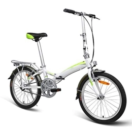 TYXTYX Plegables TYXTYX Bicicleta Plegable de Aluminio de 20 Pulgadas, Ligera Bicicleta Plegable Urbana para Estudiante Unisex, Unisex Adulto, Blanco