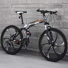 wei Bicicleta wei Montaña Bicicleta, Plegable Ligera Ligero Portátil Frenos De Disco Duales Bicicletas Plegables, Deportivo Aptitud Outdoor Hombres Dama Bicicletas Deportivas-N 27 Velocidades