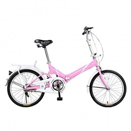 WuZhong Bicicleta WuZhong F Bicicleta Plegable Estilo de Estudiante Cinturn de Choque Trasero Estante Trasero Commuter Scooter Mini Bicicleta porttil 20 Pulgadas