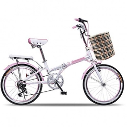 XMIMI Plegables XMIMI Bicicleta Plegable Bicicleta portátil de Cambio Plegable Estudiantes Adultos Hombres y Mujeres Verde 20 Pulgadas