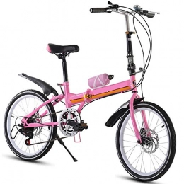 XMIMI Plegables XMIMI Bicicleta Plegable Velocidad de Freno de Disco Doble Bicicleta de Velocidad de montaña para Hombre para Mujer Adulto 20 Pulgadas