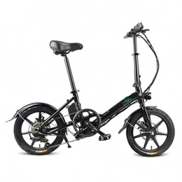 YANGMAN-L Plegables YANGMAN-L Bicicleta Plegable eléctrico, de 16 Pulgadas Plegable eléctrico de cercanías E-Bici de la Bici con 36V 7.8Ah batería de Litio, Negro