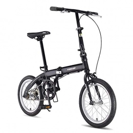 YANGMAN-L Plegables YANGMAN-L Las Bicicletas Plegables, de 16 Pulgadas para Adultos Bicicleta Plegable Ultra Ligero portátil de Bicicletas Masculino y Femenino Estudiantes de Bicicletas, Negro