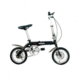 YANGMAN-L Plegables YANGMAN-L Plegable Bicicletas, Marco de 27, 5 Libras de Peso Ligero de Acero al Carbono de Alta Velocidad 6 Bicicleta Plegable de 16 Pulgadas, Negro
