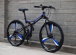 YOUSR Bicicleta YOUSR Amortiguación Cambio De Cola Suave Bicicleta De Montaña Bicicleta 26 Pulgadas 24 Velocidad Hombres MTB Black Blue