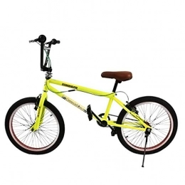 GASLIKE Bike GASLIKE Professional 20-Inch BMX Bike, Beginner-Level to Advanced Riders BMX Race Bike, High Carbon Steel Frame Double-Layer Aluminum Alloy rim Wheels, Yellow