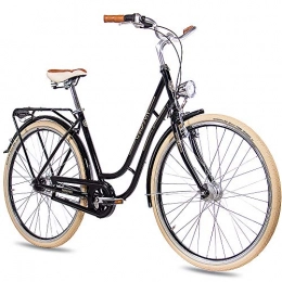 CHRISSON Bike 28 innch vintage city bike for women'sChrisson N with 7G Shimano Nexus in black