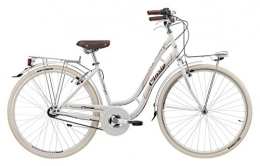 Cicli Cinzia Bike 28Inch Cinzia Mia Ladies City Bike 6Speed Chains, Swan White, H 45