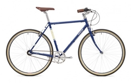 Adventure Comfort Bike Adventure Men's Double Shot Traditional Caf Racer, Blue / White, 54 cm