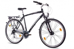 CHRISSON Bike CHRISSON '28inch Luxury Alloy City Bike Trekking Mens Bicycle Sereto 1.0with Matt Black 24g Shimano StVZO