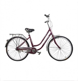 Painting Comfort Bike City Bike Bicycle Commuting Ladies City Bike, Women's Bike Lightweight Bike Lady Bike 26 Inch High Carbon Steel Single Speed Travel BXM bike (Color : A, Size : 26inch)