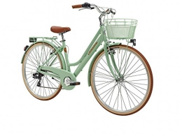 Cicli Adriatica Comfort Bike City Bike Cicli Adriatica Retro Lady woman aluminum frame 6 speed (Green)