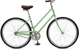 Critical Cycles Comfort Bike Critical Cycles Women's Parker Step-Thru City Bike with Coaster Brake, Olive, Medium