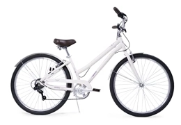 Huffy Bike Huffy Sienna Ladies Hybrid Bike 27.5 Town Commuter Comfortable Retro Style White