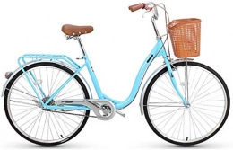 KKKLLL Comfort Bike KKKLLL Bicycle City Car Men and Women General Commuter Car Bicycle Female 20 Inch Single Speed