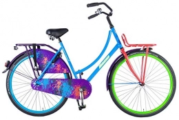 Kubbinga Bike Kubbinga Women's Salutoni Urban Transport Hurrachi Ladies Bike, Blue / Green, 28-Inch