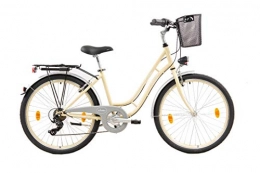 Leader Bike Leader Madeira 26 Inch 46 cm Woman 7SP Rim Brakes Beige