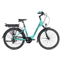 SCHWALBE (Cycle) Comfort Bike VELO ELECTRIQUE-VAE CITY LEADER FOX 26 LATONA 2020 MIXTE FEMME-HOMME MOTEUR ROUE AR BAFANG 250W 36V ALU TURQUOISE-NOIR 7V SHIMANO TOURNEY (H46cm - TAILLE M - POUR ADULTE DE 168 cm à 178 cm)