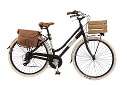 Via Veneto by Canellini Comfort Bike Via Veneto by Canellini Bike Bicycle Citybike CTB Woman Vintage Retro Via Veneto Aluminium Black with wood case