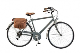 Via Veneto by Canellini Comfort Bike Via Veneto By Canellini Bike Comfort Bicycle Citybike CTB Man Vintage Retro Via Veneto Steel (50, Grey)