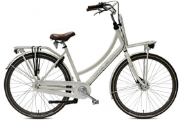 Vogue Comfort Bike Vogue 28Inch Women's Holland Nostalgia Bicycle Aluminium Women Elite Plus 3Gear Roller Brake Cream RH: 50cm