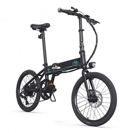 Fiido Electric Bike (Black) UK Delivery FIIDO D4S 20" Electric Folding Bike 250W Electric Mountain Bike Removable Lithium-Ion Battery 21 Speed Shifter