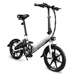 1Life Bike 1Life FIIDO D3 Variable Speed Electric Folding Bike Aluminum Alloy 250W E-Bike with 16" Wheels (White)