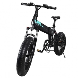 Electric oven Bike 250W Electric Bike Foldable Lightweight 20 Inch Fat Tire Folding Electric Moped Bike Three Riding Modes Electric Bicycle Outdoor E Bike (Color : Black)