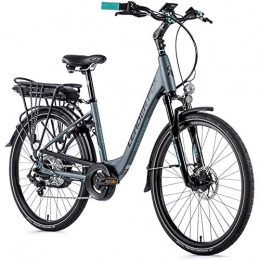 Leaderfox Bike 26 Zoll Alu Leader Fox Lotus Lady E Bike Damen City Elektro Scheibenbremsen 576Wh grau Rh 42cm