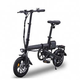 Fbewan Electric Bike 36V 5.2Ah Lithium Battery 12 Inch Collapsible Electric Commuter Bike 350W Folding Electric Bike Double Disc Brake + Electronic Brake