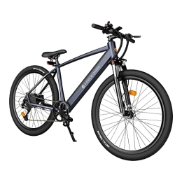 ADO  ADO UK 1-3 Working Day Delivery D30C 250W Electric Bicycle with 36V 10.4Ah Removable Lithium-Ion Battery SHIMANO 9 Speed Gear Transmission System 27.5 Inch Electric Bike for Adults (Grey)