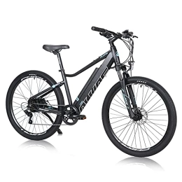 AKEZ  AKEZ 27.5'' Electric Bikes for Adults Men, Electric Mountain Bike with Waterproof 12.5Ah Removable Lithium-Ion Battery E-bike for Men with BAFANG Motor and Shimano 7 Speed Gear