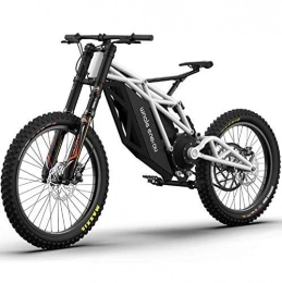 Alqn Bike ALQN Electric Dirt Bike All Terrain MBT Bike for Adults, with 48V 20Ah-21700 Lithium Battery Electric Mountain Bike Bicycle, White