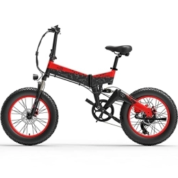 Bezior Bike Bezior XF200 20" Fat Tire Electric Bike Mountain Ebike for Adults 3 Riding Modes